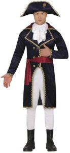 FIESTAS GUIRCA | Disfraz Conqueror Adulto (48-50/M) - Chaqueta, Faja, Pantalón, Pechera y Sombrero - Disfraces de Marqueses y Militares para Halloween, Carnaval y Fiestas de Disfraces - Hombre