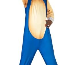 Rubies Disfraz Sonic The Hedgehog clásico para niños y niñas, Jumpsuit con cubrebotas y accesorio para la cabeza, Licencia Oficial Sega Sonic para Navidad, Carnaval, Halloween, cumpleaños