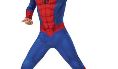 Rubies Disfraz Spider-man Clásico para niños y niñas, Talla M 3-4 años, Mono con cubrebotas y máscara, Oficial Marvel para Carnaval, Navidad, Halloween, Cumpleaños, Fiestas