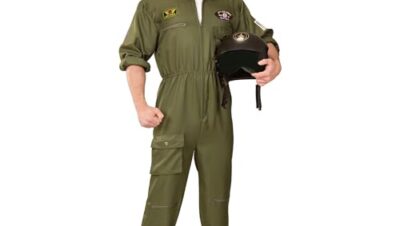 W WIDMANN MILANO Party Fashion - Disfraz de piloto de caza, mono, traje de piloto, uniforme, disfraces